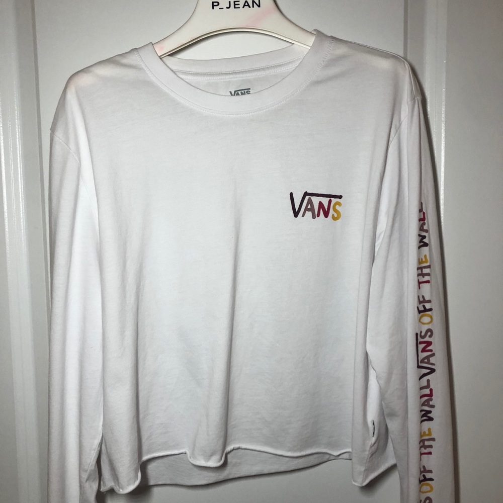 Vans Cropped White Tee